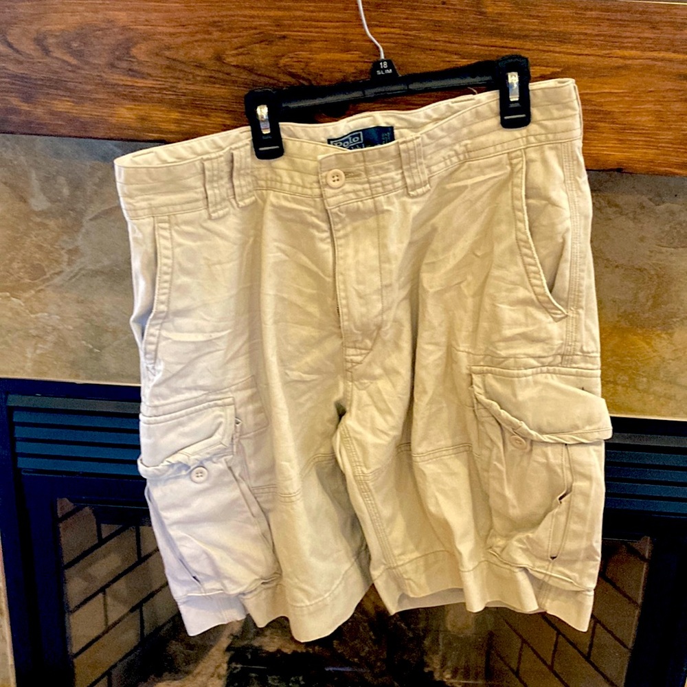 Ralph Lauren Men's Tan Cargo Shorts